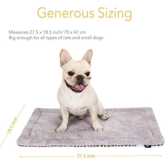 Self Heating Cat Pad Self Warming Cat Bed 27.5"x18.5"Thermal Cat Mat for Outdoor - Picture 5 of 5